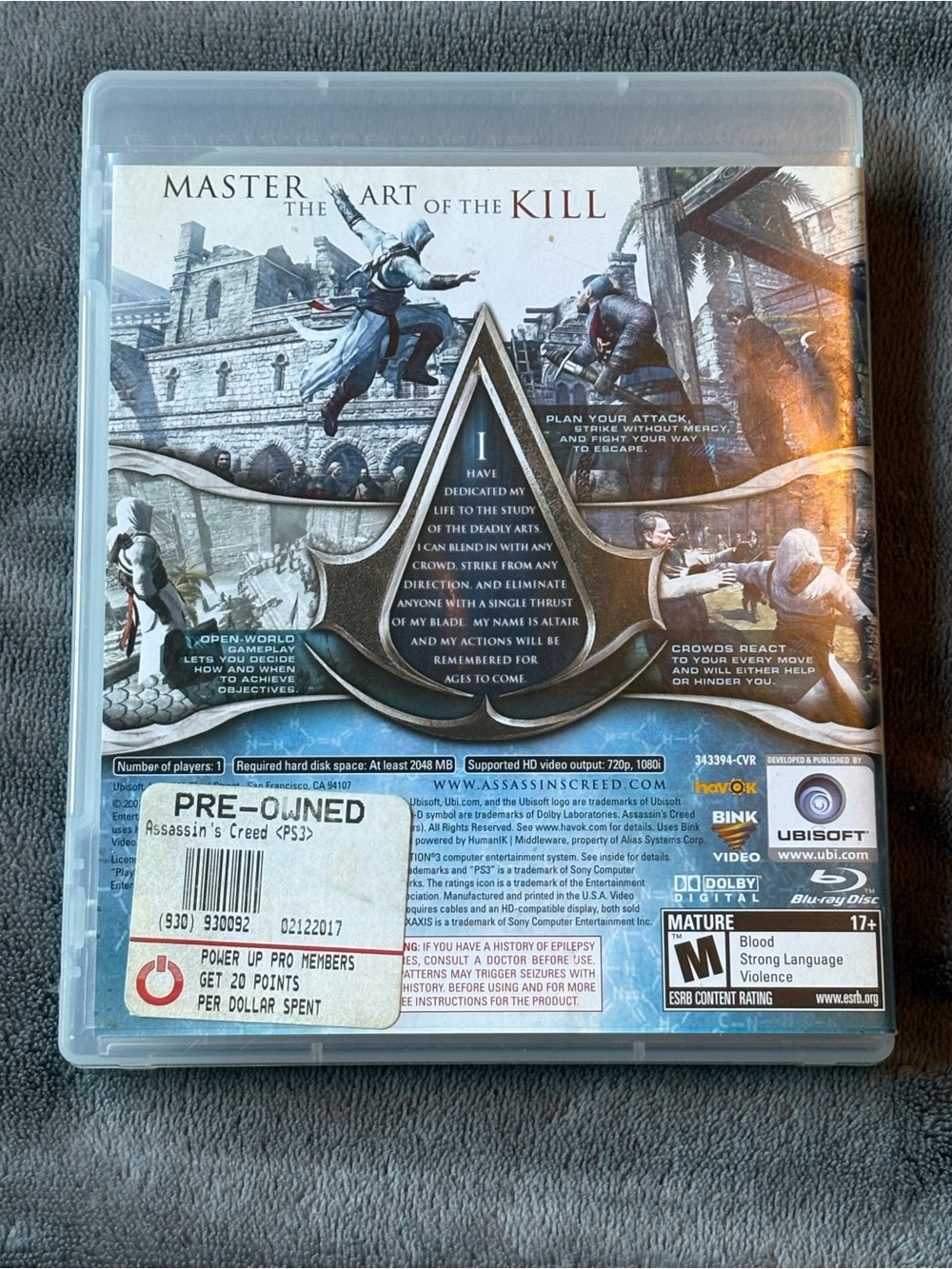 Assassin's Creed – PlayStation 3 Game - Picture 3 of 3